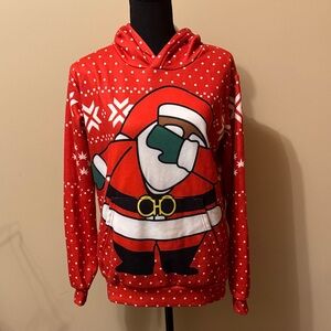 Red Santa Claus women’s hooded sweatshirt